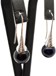 R. M. ékszer Fülbevaló golyó kék goldstone mint kürt 10mm (087935)