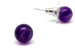 R. M. ékszer Fülbevaló golyó ametiszt 10-10, 5mm (087065)