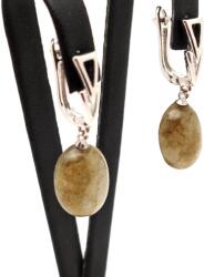 R. M. ékszer Fülbevaló ovális labradorit nyíl záras 12x17mm (087617)