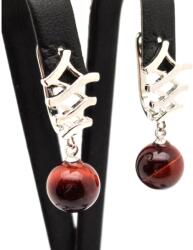 R. M. ékszer Fülbevaló golyó macskaszem hullám záras 10mm (088426)