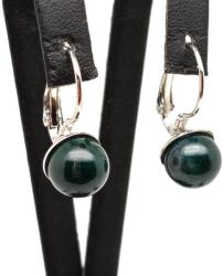 R. M. ékszer Fülbevaló golyó heliotróp záras 10-10, 5mm (087408)