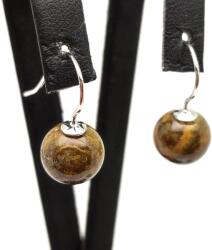 R. M. ékszer Fülbevaló golyó jáspis óceán bedugós 10-11mm (087350)