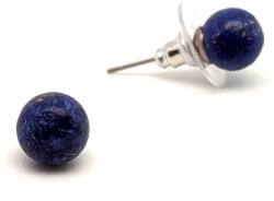 R. M. ékszer Fülbevaló golyó dumortierit 8mm (087976)