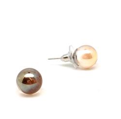 R. M. ékszer Fülbevaló golyó arany aurakvarc 6-6, 5mm (087108)