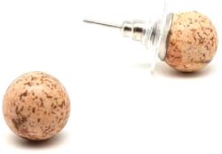 R. M. ékszer Fülbevaló golyó jáspis kép 10-10, 5mm (088004)