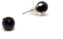 R. M. ékszer Fülbevaló fazettált acél karmos golyó sólyomszem 8mm (087047)