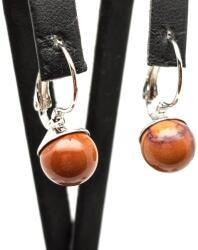 R. M. ékszer Fülbevaló golyó jáspis mookait záras 10-10, 5mm (087271)