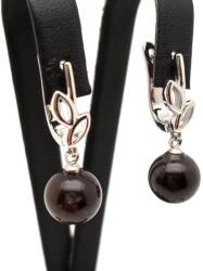 R. M. ékszer Fülbevaló golyó scapolit levél záras 10mm (088333)