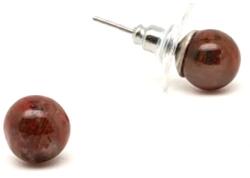 R. M. ékszer Fülbevaló golyó jáspis breccsa 8-8, 5mm (087240)