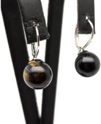 R. M. ékszer Fülbevaló golyó sólyomszem záras 10-10, 5mm (087879)