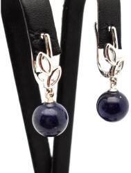 R. M. ékszer Fülbevaló golyó kék aventurin levél záras 10mm (088402)