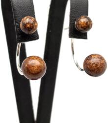 R. M. ékszer Fülbevaló golyó bronzit dupla 6, 5-8, 5mm (087418)