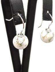 R. M. ékszer Fülbevaló golyó achát fa bedugós 10-10, 5mm (087339)