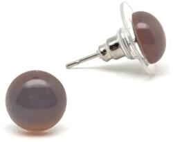R. M. ékszer Fülbevaló lencse achát 8mm (087073)