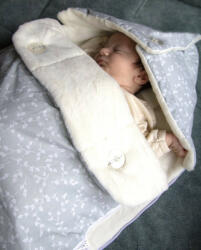 BabyJem Paturica multifunctionala din bumbac babyjem (culoare: indigo) - bekid Lenjerii de pat bebelusi‎, patura bebelusi