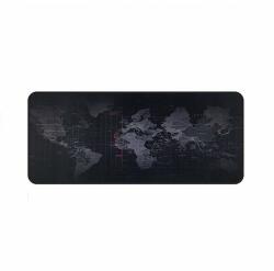  Mouse pad cu model harta lumii, 90 x 40 cm, negru (ZE566) Mouse pad