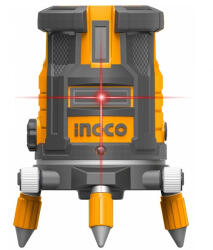 INGCO Nivela laser multi-linie, o linie orizontala, 4 linii verticale si punct de plumb vertical, rotativ (HLL306505)