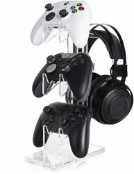 PadForce Suport PadForce® controller compatibil cu Xbox, PS5, PS4, Switch, Casti audio, organizator cabluri - Transparent