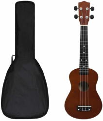 vidaXL természetes soprano ukulele készlet táskával gyerekeknek 23" 70150