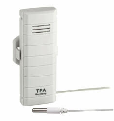 TFA Transmitator wireless pentru temperatura, cu senzor extern pe cablu pentru temperatura apei, WEATHERHUB TFA 30.3301. 02 (30.3301.02) - kidiko