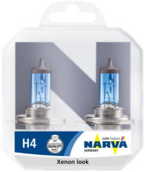 NARVA Set 2 Becuri Far H4 60 55W 12V Narva Range Power White (48680RPNVAS2)