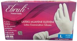Ebruli Fehér latex kesztyű L (100 db) (WH-LATEX-KESZTYU-L)
