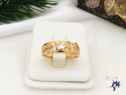  Xuping Gold Filled kő nélküli gyűrű különleges mintával-18K-Enna (GY-360)