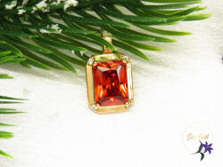  Xuping Gold Filled kis köves medál-piros-18K-Dorotina (M-121)