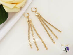 Xuping Csengő Gold Filled csüngős szálas fülbevaló-18K (F-830)