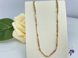  Xuping Kinga-45 gold antiallergén lapos csavart nyaklánc 18K (L-345)