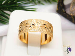 Xuping Gold Filled metszett széles karikagyűrű-18k-Gitta (GY-361-3)