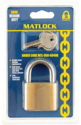 Matlock 40mm keskeny sárgaréz lakat (MTL9506840K)