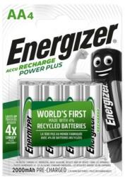 Energizer Tölthető elem, AA ceruza, 4x2000 mAh, ENERGIZER "Power Plus (E300626700)
