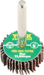 York 30x10mm al-ox lamellás csapos csiszolókorong 6mm szárral p40 (YRK2201570K)