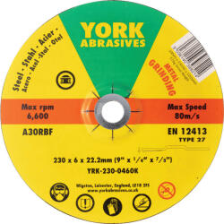 York - 230X6X22.23 A30RBF DPC TISZTÍTÓKORONG, T27 (YRK2300460K)
