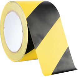 Avon 75mm figyelmeztető szalagfekete/sárga ragasztó (AVN9644230C)