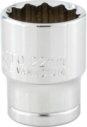 Yamoto 22mm dugókulcs 1/2" meghajtóval (YMT5827040K)