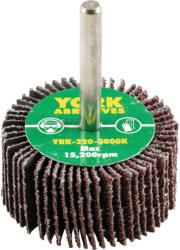 York 50x25mm al-ox lamellás csapos csiszolókorongp40-6mm szárral (YRK2203800K)