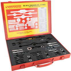 Sherwood m2-m16 37 db-os hss menetszerszám készlet (SHR0869990K) - szerszamhaz