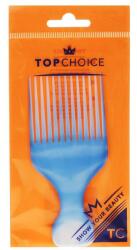 Top Choice Pieptene de păr Afro, 60403, albastru - Top Choice