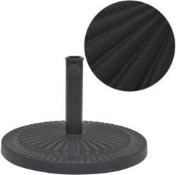 vidaXL Suport umbrelă de soare, rășină, rotund, negru, 14 kg (43657) - comfy