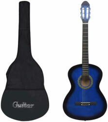 vidaXL 12 darabos kék klasszikus gitár kezdőkészlet 4/4 39" 70109