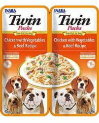 Dog Twin Packs Chick&Veg. & Marhahús húslevesben 80g