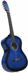 vidaXL kék klasszikus hársfa gitár kezdőknek 4/4 39" 70108
