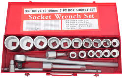 Pro-Tech Trusă chei tubulare 21piese, 12 canturi 3/4" Pro-Tech TOOLS 12030 (12030) Trusa unelte