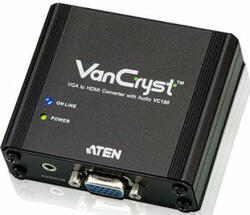 ATEN VC180 - Convertor VGA la HDMI cu semnal audio stereo, alimentare retea (VC180-A7-G)