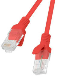 Lanberg Cablu patch CAT. 5E UTP 1M roșu Fluke Passed (PCU5-10CC-0100-R)
