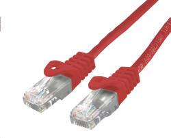 C-TECH Cablu patchcord Cat6, UTP, roșu, 0.25m (CB-PP6-025R)