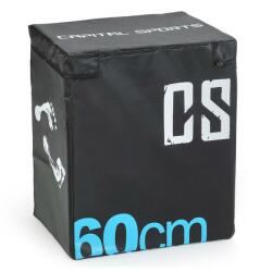 Capital Sports Rooksy Soft Jump Box, Plyo Box, 60x50x30 cm, fekete (CSP1-Rooksy) (CSP1-Rooksy)