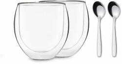 Feelino DUOS Jumbo, duplafalú pohár, 310 ml, kanállal (E34IXFP05B) (E34IXFP05B)